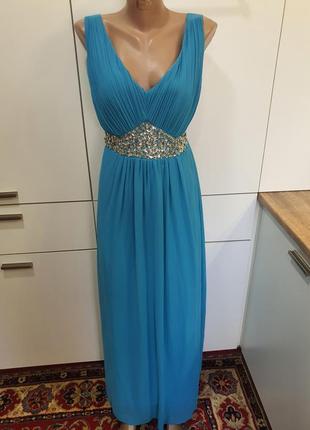 Женское вечернее нарядное длинное платье