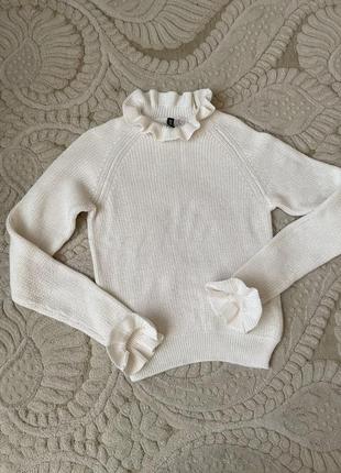 Гарний вʼязаний хлопковий светр