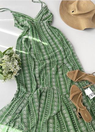 Платье плаття сукня сарафан в квітковий принт вишивка zara