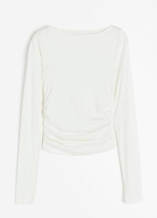 Трикотажный топ с рюшами h&m