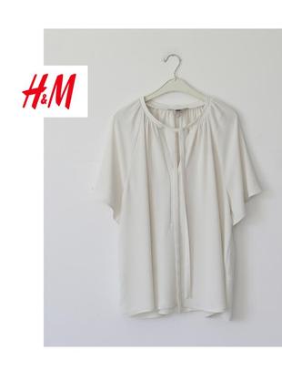 Біла жіноча блузка h&m. біла футболка на весну-літо