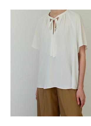 Белая женская блузка h&m. белая футболка на весну-лето4 фото