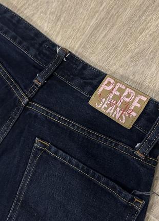 Джинси темно-сині, прямі джинси dis lipa x pepe jeans, selvedge denim5 фото