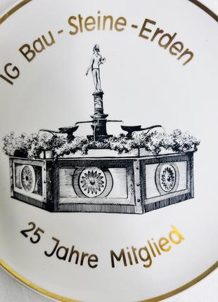 Тарелка настенная, винтаж. германия. фарфор