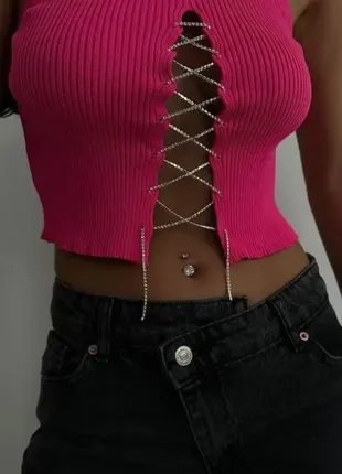 Топ-майка у рубчик