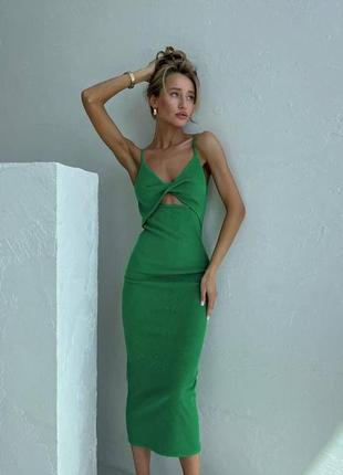 Жіноча сукня міді,щільний рубчик,супер якість розміри - 42-44 та 46-48