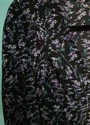 Блузка с цветами на длинный рукав 💟2 фото