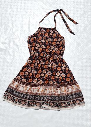 Красивое цветочное платье в испанском стиле shein