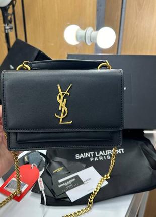 Женская кожаная сумка yves saint laurent 🖤