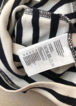 Новое платье майка h&m миди полосатое пирожное белое синее платье новое полосатое платье5 фото