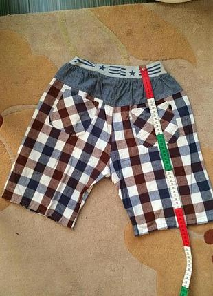Шорты в клетку для мальчика