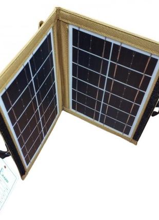 Компактная и легкая солнечная панель трансформер cclamp cl-670 7 вт зарядка от солнца solar panel песочные