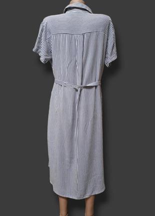 Сукня-сорочка в смужку3 фото