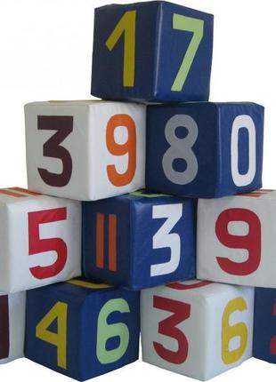 Набір кубиків tia-sport цифри різнобарвні 20х20х20 см (sm-0374)