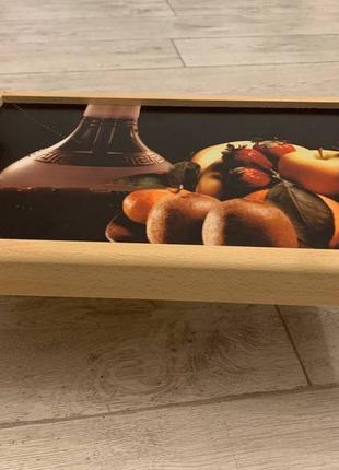 Дерев'яний столик - піднос для сніданку2 фото
