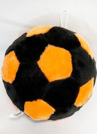М'яка іграшка zolushka м'ячик 21 см чорно-жовтогарячий (zl1303)