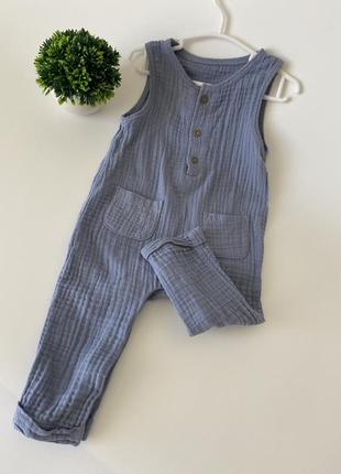 Мусліновий ромпер 6-9 місяців