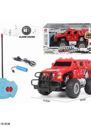 Джип на пульті toycloud "monster truck" червоний (1:16) 810-21da