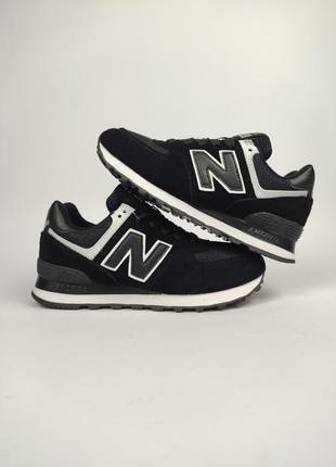 Кроссовки new balance 574 black white