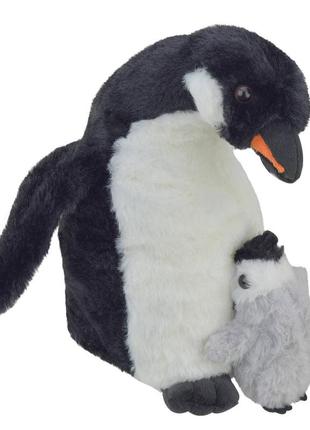 Мягкая игрушка toycloud пингвин с детенышем (25 см) m45511