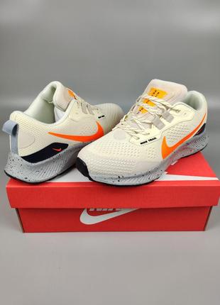 Кроссовки мужские nike pegasus trail 3 beige orange сетка весна лето