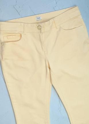 🎁1+1=3** фирменные зауженные желтые джинсы скинни f&amp;f, размер 48 - 502 фото