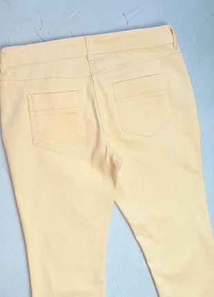 🎁1+1=3** фирменные зауженные желтые джинсы скинни f&amp;f, размер 48 - 504 фото