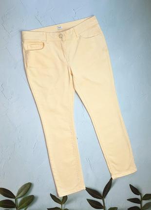 🎁1+1=3** фирменные зауженные желтые джинсы скинни f&amp;f, размер 48 - 507 фото