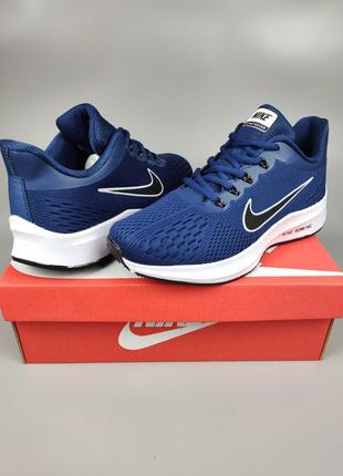 Кроссовки мужские nike running flygnit blue сетка весна лето