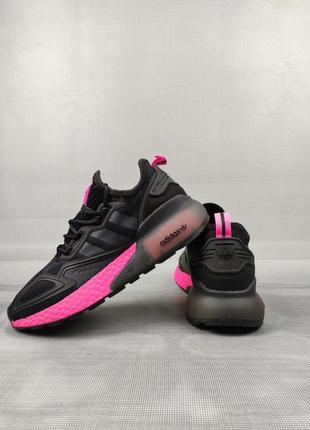 Кроссовки женские adidas zx 2k boost black&pink 36-405 фото