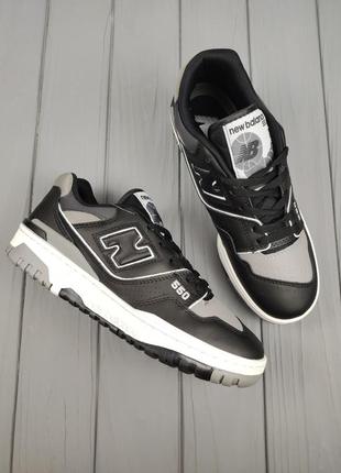 Кроссовки нью баланс new balance 550 black gray