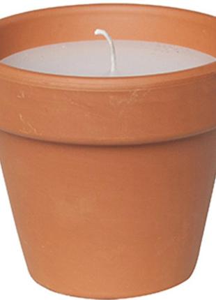 Свічка candle pot стандарт 10 х 11 см коричневий з білим (000001346)