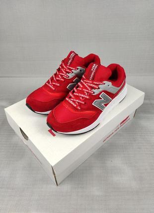 Кросівки жіночі підліткові new balance 997h red&silver 37-41