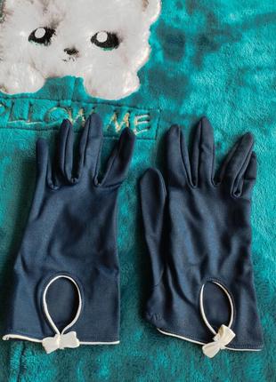 🎁вінтажні рукавички, на худеньку руку, з тканини1 фото