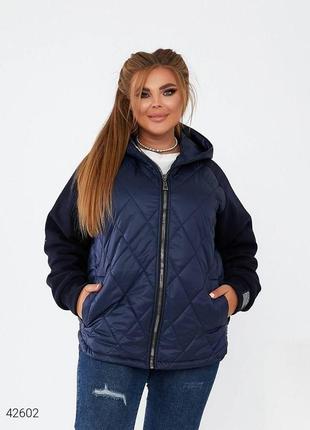Жіноча демісезонна куртка великих розмірів розмір 56-58