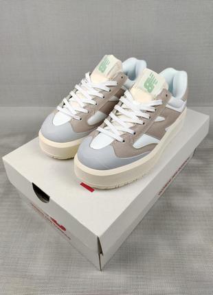 Кроссовки женские подростковые new balance ct302 white&gray 36-41