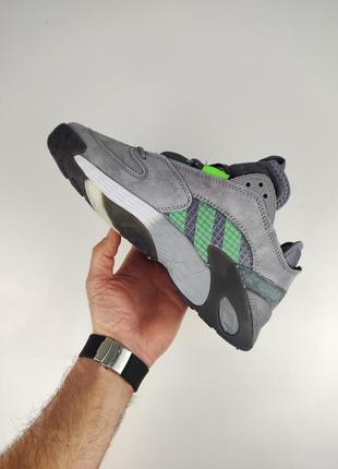 Мужские кроссовки adidas streetball mid gray neon8 фото