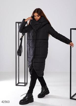 Женское стеганое пальто размер 444 фото