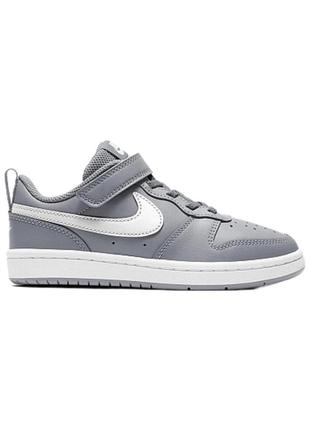 Кроссовки nike court borough low 2 (psv) grey - 34 размер