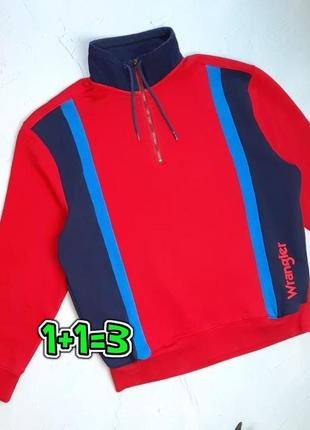🎁1+1=3** брендовий чоловічий червоний світшот светр wrangler, розмір 50 - 52