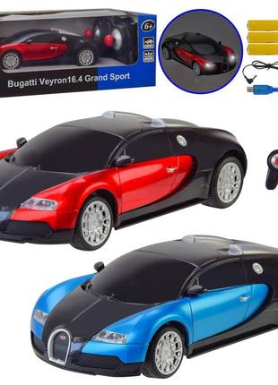 Машина акум. р/к mz арт. b24 (24шт) bugatti veyron, 1:24,2 кольори, короб.20*9*7см