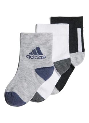 Три пари шкарпеток adidas performance - 25-27 розмір