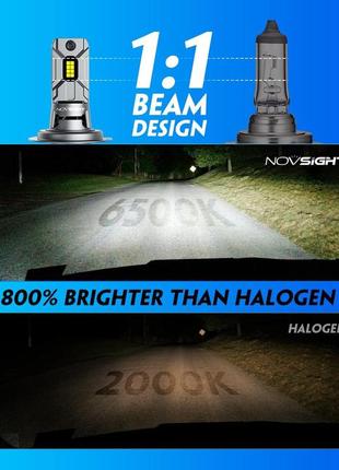 Автомобільні світлодіодні лампи для фар novsight h78 фото