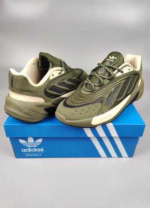 Чоловічі кросівки adidas ozelia khaki black