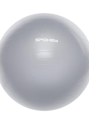 Профессиональный фитбол с насосом spokey fitball lll 75 см серый (bbx)