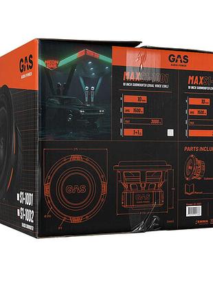 Сабвуферний динамік gas max s1-10d2