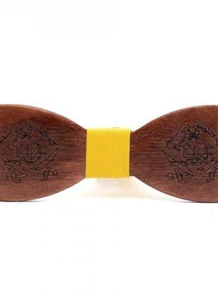 Деревянная галстук бабочка gofin пираты gbdh-8192 (bbx)