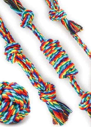 Іграшка мотузка для собак taotaopets 031108 multi color