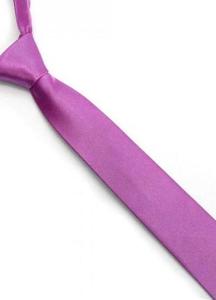 Краватка gofin вузький фіолетовий однотонний fgn-38