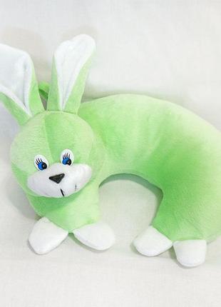 Мягкая игрушка zolushka подушка рожок заяц 33см зеленый (zl4341) (bbx)